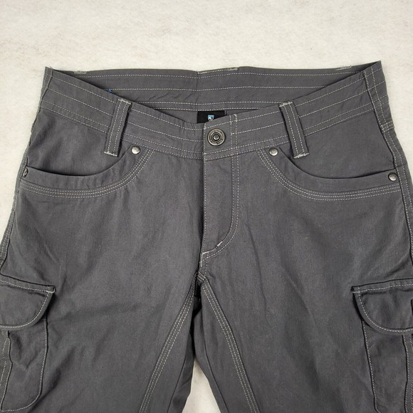 Kuhl Splash 11" Womens‎ Size 2 Grey Carbon Cargo Stretch Hiking Camping Shorts - Picture 5 of 9